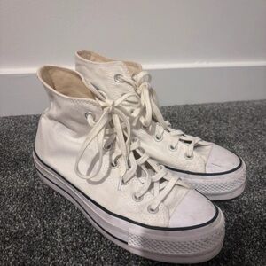 Converse White High-Top Sneakers